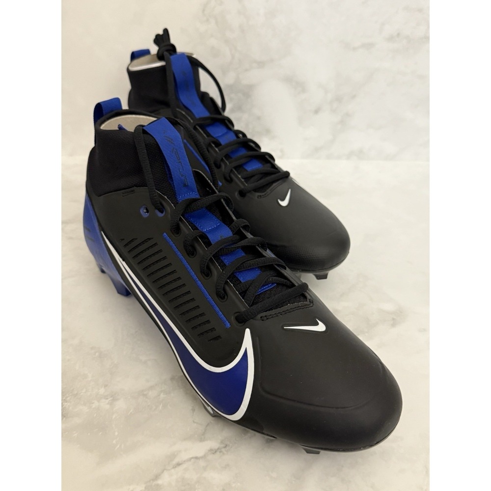 Nike Vapor Edge Pro 360 2 Football Cleats Black Blue FN7759-009 Men's Size 11 US - Picture 2 of 7